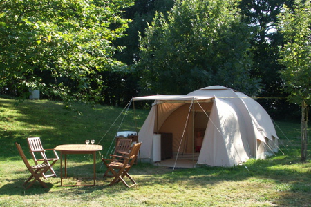 karsten huurtent kleine camping Frankrijk