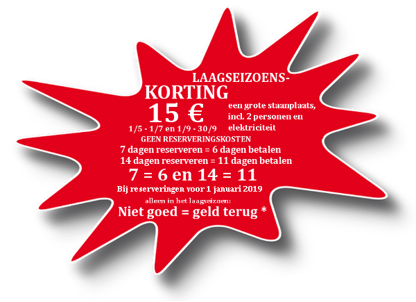 Aanbieding laagseizoen