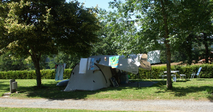 ruime staanplaatsen op onze kleine camping